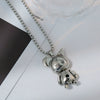 Wholesale Hiphop Personality Pendant Titanium Steel Necklace With Geometric Design For Men And Women