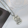 Wholesale Hiphop Personality Pendant Titanium Steel Necklace With Geometric Design For Men And Women