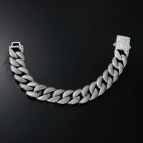 Wholesale Hiphop Punk Style Geometric Alloy Cuban Chain Necklace For Men