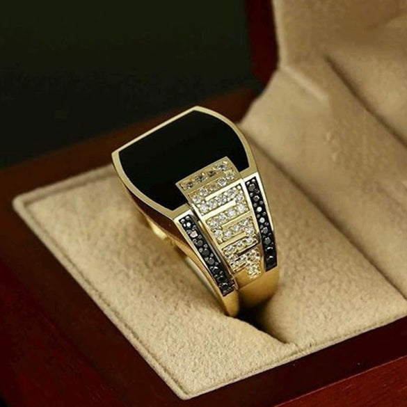 Wholesale Hiphop Ring Metal Geometric Electroplated For Men