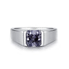Wholesale Hiphop Ring 925 Sterling Silver Geometric Style Ice Flower Cut Unisex