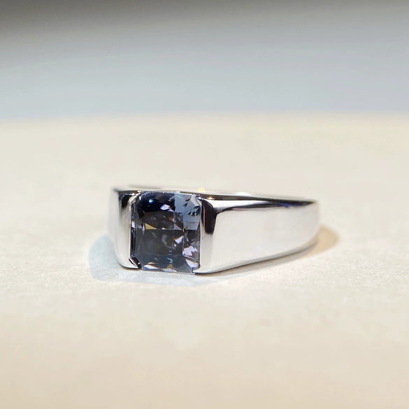 Wholesale Hiphop Ring 925 Sterling Silver Geometric Style Ice Flower Cut Unisex