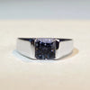 Wholesale Hiphop Ring 925 Sterling Silver Geometric Style Ice Flower Cut Unisex
