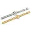 Wholesale Hiphop Rotatable Cross Alloy Watch Chain Bracelet For Men With Geometric Diamond Design