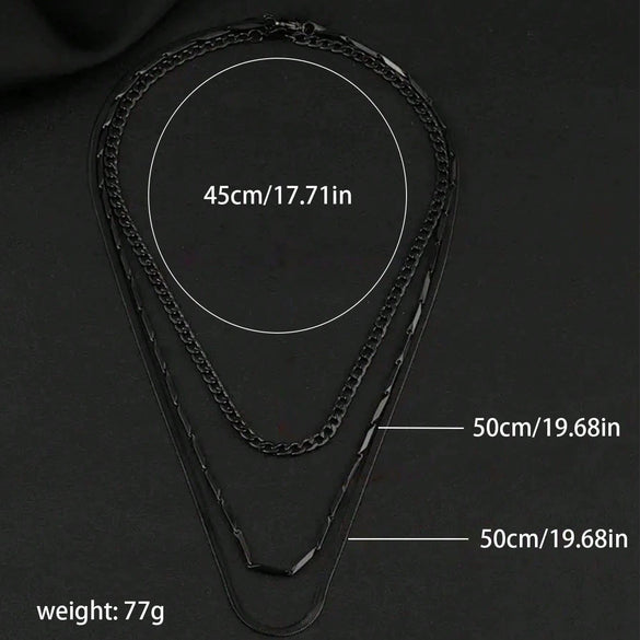 Wholesale Hiphop Snake Bone Chain Titanium Steel Geometric Style Nonwelded Unisex