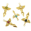 Wholesale Hiphop Stainless Steel Angel Wing Cross Pendant With Electroplating Treatment And Natural Zircon For Female