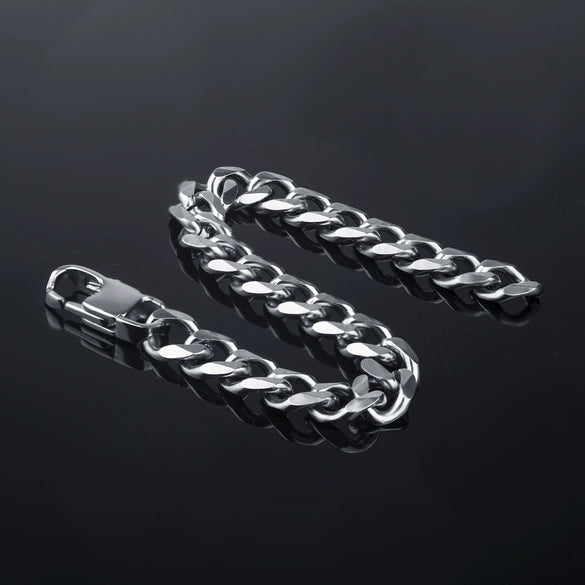 Wholesale Hiphop Stainless Steel Geometric Electroplated Unisex Bracelet