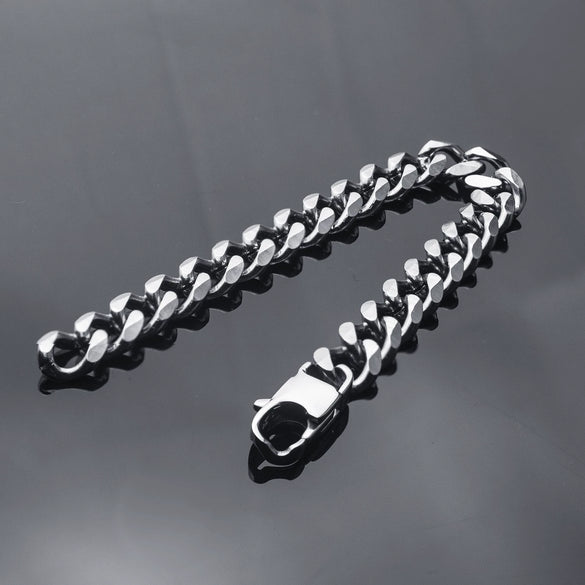 Wholesale Hiphop Stainless Steel Geometric Electroplated Unisex Bracelet