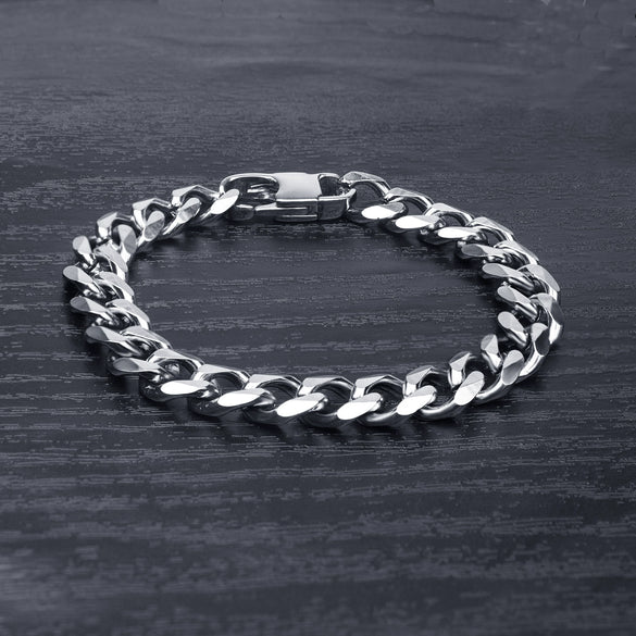 Wholesale Hiphop Stainless Steel Geometric Electroplated Unisex Bracelet