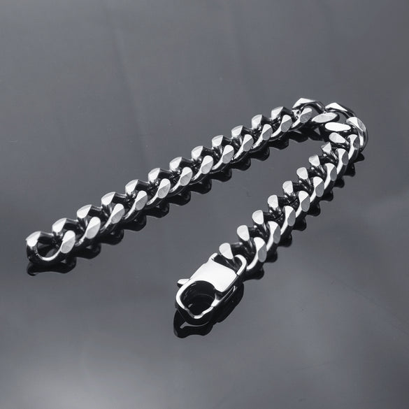 Wholesale Hiphop Stainless Steel Geometric Electroplated Unisex Bracelet