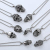 Wholesale Hiphop Street Necklace Titanium Steel Retro Exaggerated Skull Punk Style Geometric Polished