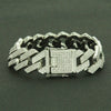 Wholesale Hiphop Style Alloy Cuban Chain Diamond Rings And Necklace With Geometric Design