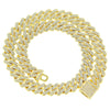 Wholesale Hiphop Style Alloy Cuban Chain Men's Necklace With Geometric Diamond Design