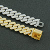 Wholesale Hiphop Style Alloy Cuban Chain Men's Necklace With Geometric Diamond Design