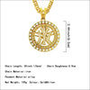 Wholesale Hiphop Style Alloy Necklace With Diamond And Geometric Symbol Logo Pendant For Men