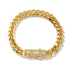 Wholesale Hiphop Style Geometric Copper Cuban Bracelet With Microinlaid Zirconia