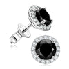 Wholesale Hiphop Style Geometric Moissanite Earrings S925 Sterling Silver Electroplated