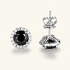 Wholesale Hiphop Style Geometric Moissanite Earrings S925 Sterling Silver Electroplated