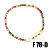 Wholesale Hiphop Style Geometric Zircon Inlaid Copper 18K Bracelet For Women