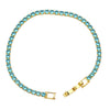 Wholesale Hiphop Style Geometric Zircon Inlaid Copper 18K Bracelet For Women