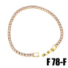 Wholesale Hiphop Style Geometric Zircon Inlaid Copper 18K Bracelet For Women