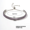 Wholesale Hiphop Style Women's Copper Zircon Bracelet