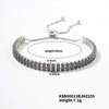 Wholesale Hiphop Style Women's Copper Zircon Bracelet