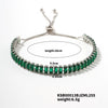 Wholesale Hiphop Style Women's Copper Zircon Bracelet