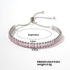Wholesale Hiphop Style Women's Copper Zircon Bracelet