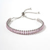 Wholesale Hiphop Style Women's Copper Zircon Bracelet