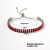 Wholesale Hiphop Style Women's Copper Zircon Bracelet
