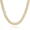 Wholesale Hiphop Style Zirconinlaid Copper Cuban Chain Diamondshaped Necklace Jewelry