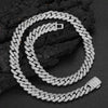 Wholesale Hiphop Style Zirconinlaid Copper Cuban Chain Diamondshaped Necklace Jewelry