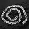 Wholesale Hiphop Style Zirconinlaid Copper Cuban Chain Diamondshaped Necklace Jewelry