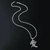 Wholesale Hiphop Titanium Steel Men's Necklace With Text Pendant And Cuban Chain