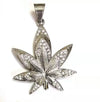 Wholesale Hiphop Trendy Titanium Steel Jewelry With Geometric Maple Leaf Pendant And Polish Finish