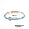 Wholesale Hiphop Women's Copper Bracelet With Geometric Pattern And Glass Treatment