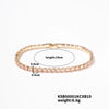 Wholesale Hiphop Women's Copper Bracelet With Geometric Pattern And Glass Treatment