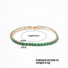 Wholesale Hiphop Women's Copper Bracelet With Geometric Pattern And Glass Treatment