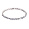 Wholesale Hiphop Zircon Inlaid Copper Bracelet And Anklet With Geometric Design