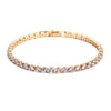 Wholesale Hiphop Zircon Inlaid Copper Bracelet And Anklet With Geometric Design