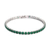 Wholesale Hiphop Zircon Inlaid Copper Bracelet And Anklet With Geometric Design