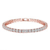 Wholesale Hiphop Zircon Inlaid Copper Bracelet And Anklet With Geometric Design