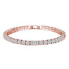 Wholesale Hiphop Zircon Inlaid Copper Bracelet And Anklet With Geometric Design