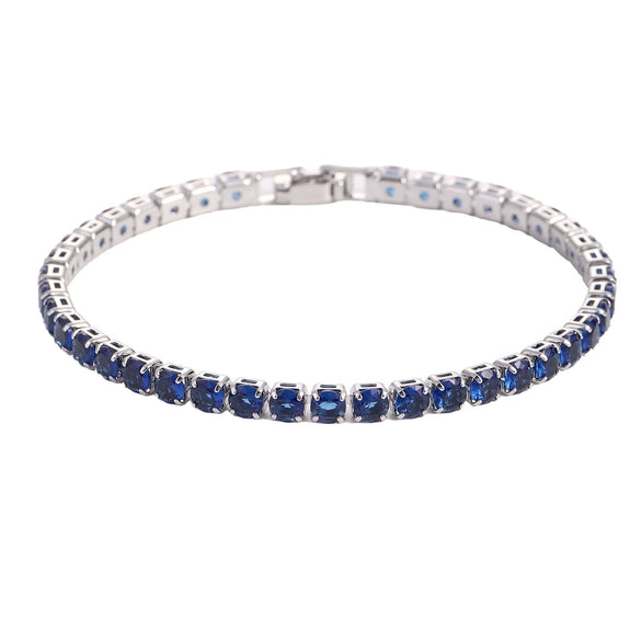 Wholesale Hiphop Zircon Inlaid Copper Bracelet And Anklet With Geometric Design