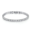 Wholesale Hiphop Zircon Inlaid Copper Bracelet And Anklet With Geometric Design