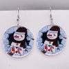Wholesale Holiday Jewelry Acrylic Handmade Earrings With Snowman Elk Animal Zodiac Cartoon Geometric Patterns