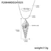 Wholesale Hollow Conch Pendant Double Layer Stacked Necklace In Stainless Steel With Geometric Pattern And Electroplating Treatment For Women