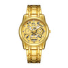 Wholesale Hollow Tourbillon Quartz Men's Watch Casual Style Alloy Case And Strap Round Dial