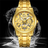 Wholesale Hollow Tourbillon Quartz Men's Watch Casual Style Alloy Case And Strap Round Dial